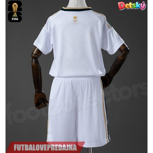 Lacne Dětský Futbalové dres Saudská Arábia MS 2026 Krátky Rukáv - Preč (+ trenírky)